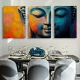 thumbnail image 6 of Shadudu Colorful Buddha Canvas Painting, Buddha Canvas Wall Art,Zen Canvas Wall Art, Colorful Wall Art, Meditation Wall Art, Zen, Yoga Room Decor, Wall Room 16x24x3pcs, 6 of 8