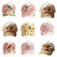 thumbnail image 2 of 2026 Garden Morning Baseball Cap, Adjustable Cotton Hummingbird Flowers Baseball Hat, Lightweight Breathable Garden-Themed Morning Cap For Both Men And Women, 2 of 8