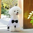thumbnail image 5 of jiaroswwei Dog Bow Tie Suit Portable with Strap Cloth Stylish Pet Clothes for Outdoor, 5 of 8