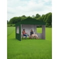 thumbnail image 3 of TROPOW Gazebos for Gardens,10x10 Pop Up Canopy Tent with 3 Removable Sidewalls Outdoor Canopy One-Person Set Up Heavy Duty Commercial Instant Tent Shelter,Gray, 3 of 7