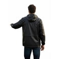 thumbnail image 5 of COOFANDY Mens Waterproof Raincoat Lightweight Rain Jacket Hooded Windbreaker, 5 of 10