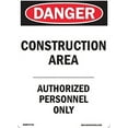 thumbnail image 2 of Construction Area - Authorized Personnel Only ( Aluminum ), 2 of 2