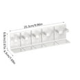 thumbnail image 3 of Kraoden Wall Mounted Cosmetic Organizer for Bathroom, Space Saving Vanity Skin Care Product Shelf, Adjustable Storage Solution, Durable Plastic Toiletry Rack, 3 of 6