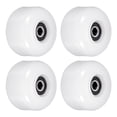 thumbnail image 1 of Unique Bargains Roue de Planche à Roulettes 54mm avec Roulements ABEC-9 Roues de Rue pour Planche à Roulettes Roue Cruiser 85A, Blanc 4 Pack, 1 of 4