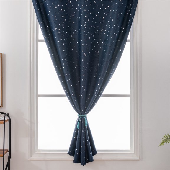 Phenofice Curtains for Kids Room Polyester Silver 1Pack 23.6x59in