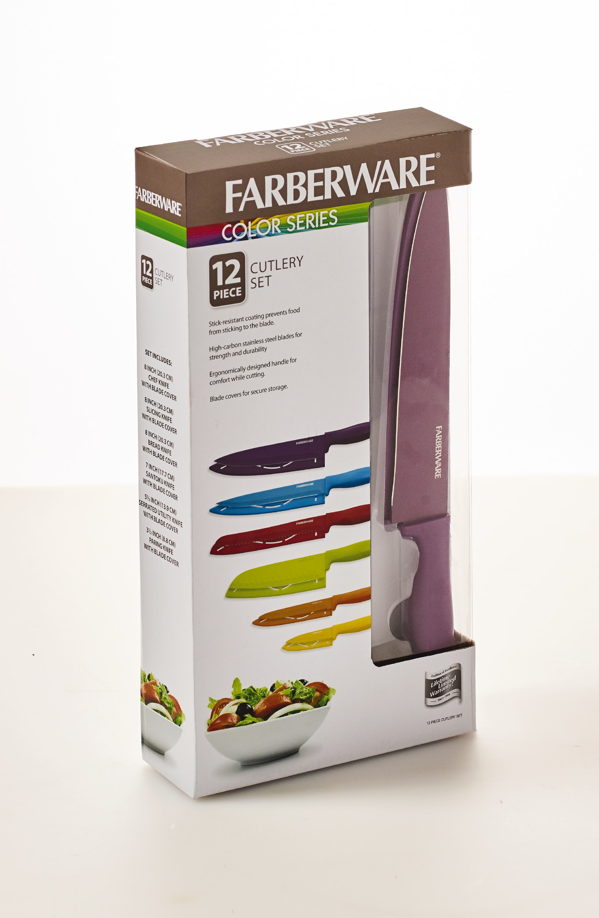 Farberware Colourworks Resin 12-Piece Stick Resistant Knife Set - image 4 of 15