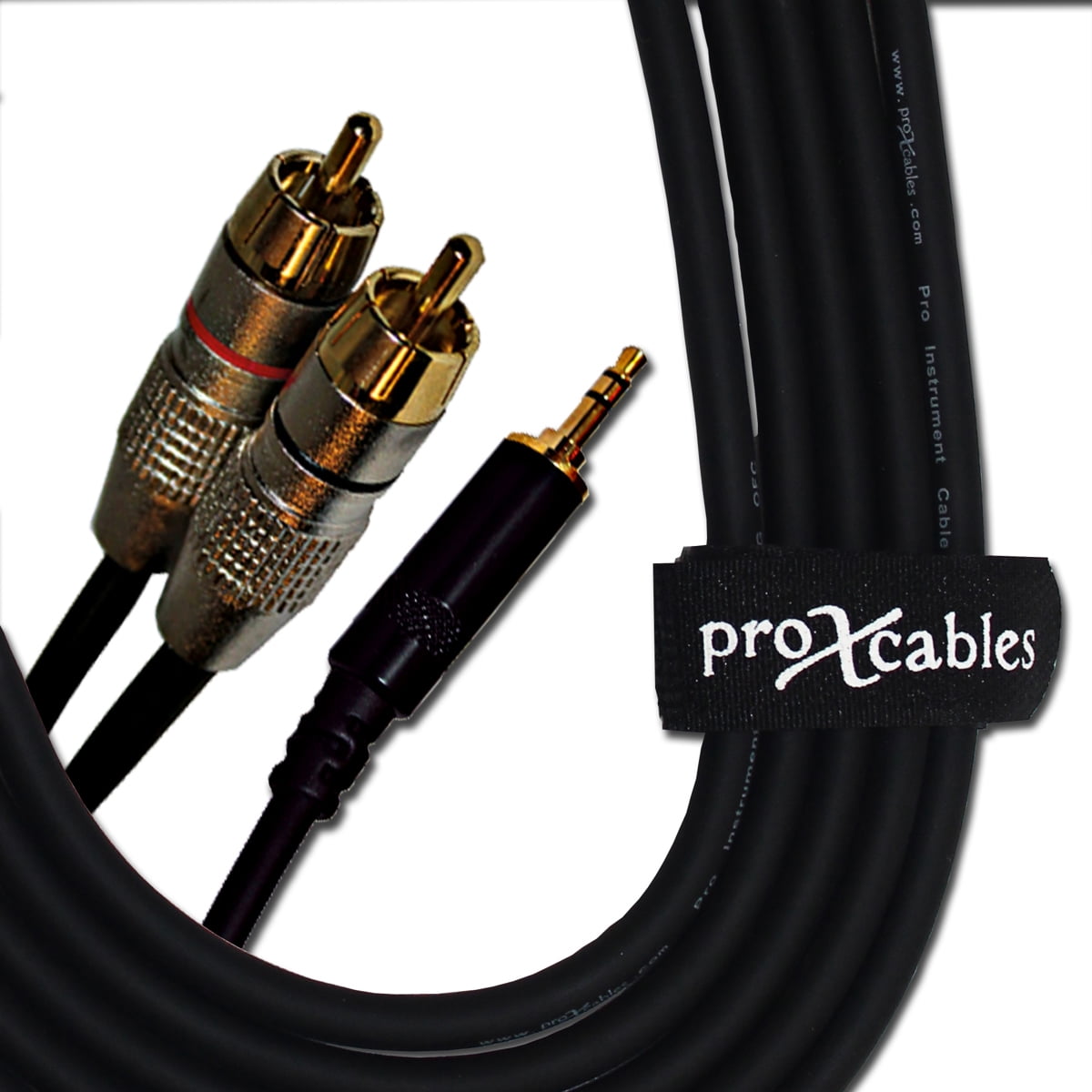 ProX XC-CMR6 6' 1/8" (3.5mm) TRS to Dual RCA-M High Performance Audio Cable
