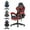 Black/Red With Footrest, variant on Bigzzia Gaming Chair, Ergonomic Game Chair with Headrest & Lumbar Pillow, Pink