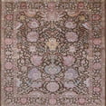 thumbnail image 1 of Ahgly Company Indoor Square Mid-Century Modern Khaki Rose Pink Oriental Area Rugs, 8' Square, 1 of 6