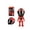 Red, variant on DAMAI Mini Mo-to Helmet Heroes Action Figure Articulated Robot Ornament Collectible Desk Decoration