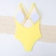 thumbnail image 5 of Trajes de baño de una pieza para mujer Traje de baño de cuello en V de color sólido para mujer Traje de baño de bikini dividido Traje de baño para mujer, 5 of 5