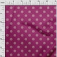 thumbnail image 3 of oneOone Georgette Viscose Pink Fabric Asian Circle Block Sewing Material Print Fabric By The Yard 42 Inch Wide, 3 of 4