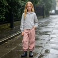 thumbnail image 6 of WhouRiu Boys Girls Windproof Joggers Pants Unisex Solid Color Elastic Waist Loose Sweatpants Kids Outdoor Comfortable Versatile Trousers,6-7 Years, 6 of 7