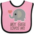 thumbnail image 3 of Inktastic My Gigi Loves Me Grandchild Boys or Girls Baby Bib, 3 of 4
