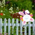 thumbnail image 5 of Easter Yard Sign Decoration Easter Fence Peeker Bunny Eggs Peeking Garden Yard Signs Funny DIY Outdoor Decoration (B), 5 of 5