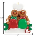 thumbnail image 6 of Personalized Gingerbread Couple Christmas Tree Ornament 2024 1 Count - Ornaments by Elves, 6 of 10