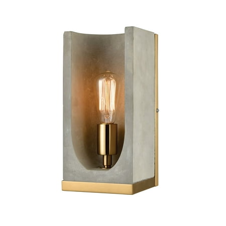 

Shelter 1-Light Wall Sconce by Elk Home D3804 in Brass Gray Finish