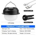 Portable Rechargeable LED Camping Light With Two Modes Ambient Light