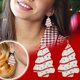 thumbnail image 1 of WILLBEST Aretes De Acero Inoxidable Para Mujer, 1 Par De Bonitos Pendientes De Árbol De Navidad Para Mujeres Y Niñas., 1 of 5