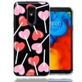 thumbnail image 1 of MUNDAZE LG Stylo 5 Heart Suckers Lollipop Valentines Day Candy Lovers Double Layer Phone Case Cover, 1 of 3