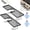 Black-2pcs, variant on Over Sink Faucet Storage Rack, No-Drill Faucet Storage Rack, U-Shaped Groove with A Hollowed for Over Sink, Kitchen Counter, Windowsill Plants