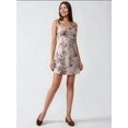 thumbnail image 3 of Printed Bodycon Mini Dress with Square Collar, 3 of 6
