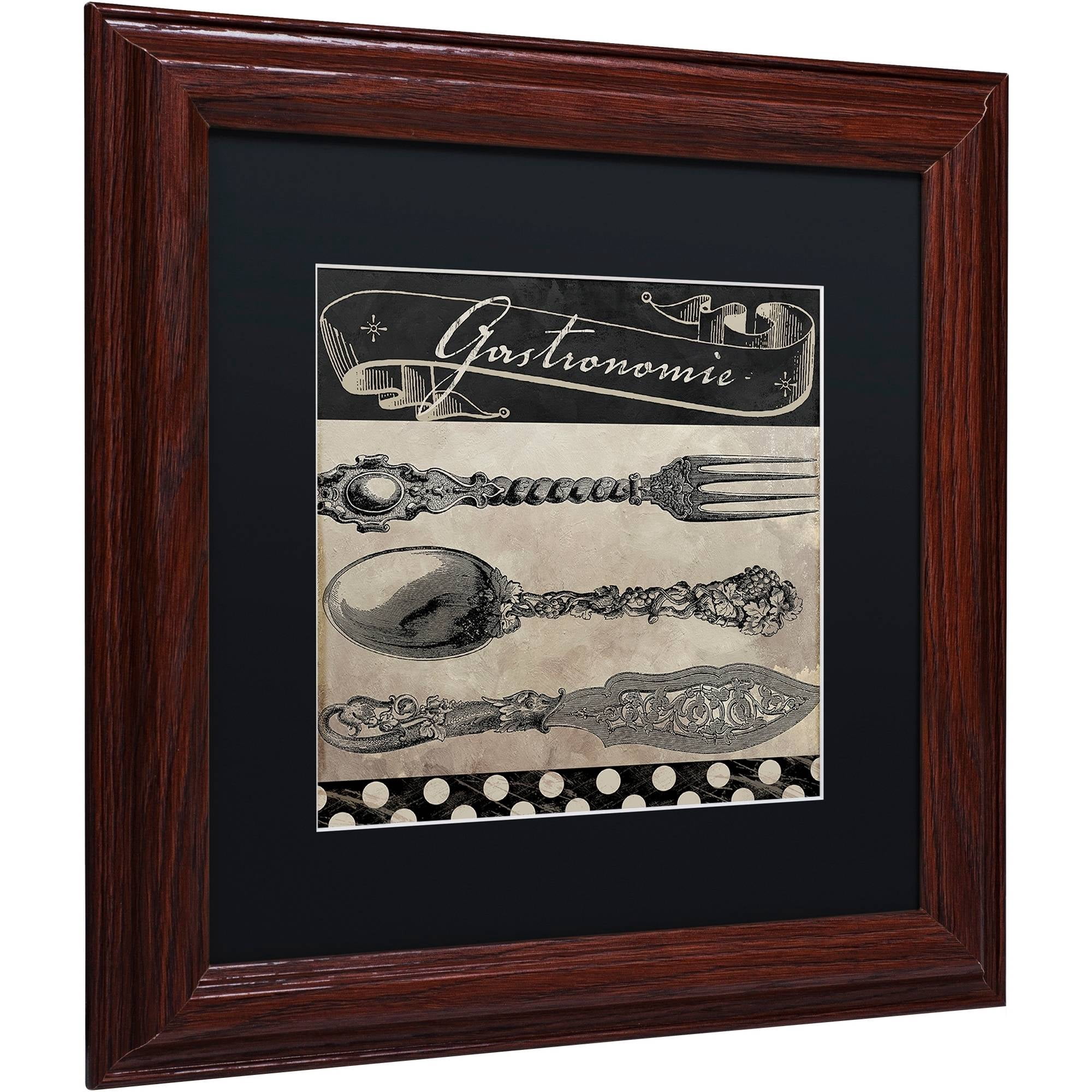 Trademark Fine Art "Bistro Parisienne II" Canvas Art by Color Bakery Black Matte, Wood Frame