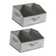 thumbnail image 4 of 2 contenedores de almacenamiento plegables para armario, organizador con asa, durabilidad. Gris, 4 of 9