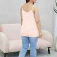thumbnail image 4 of Tank Tops for Women under $5 Solid Color Round Neck Plus Size Stretch Bottom Camisole Tank Pink 2XL, 4 of 4