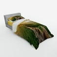 thumbnail image 2 of Ambesonne Landscape Bedding Set 3 Pcs, Landscape, Twin, Green Earth Yellow, 2 of 2