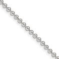 thumbnail image 6 of 925 Sterling Silver 2.35mm Beaded Chain 24 Inch, 6 of 7