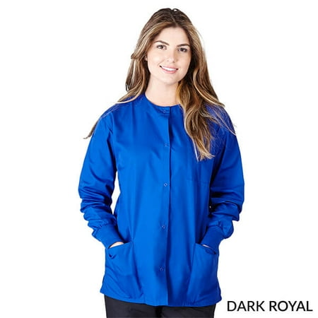 

WOMENS SCRUB JACKET MANY COLORS SIZES XS-5XL FREE SHIPPING