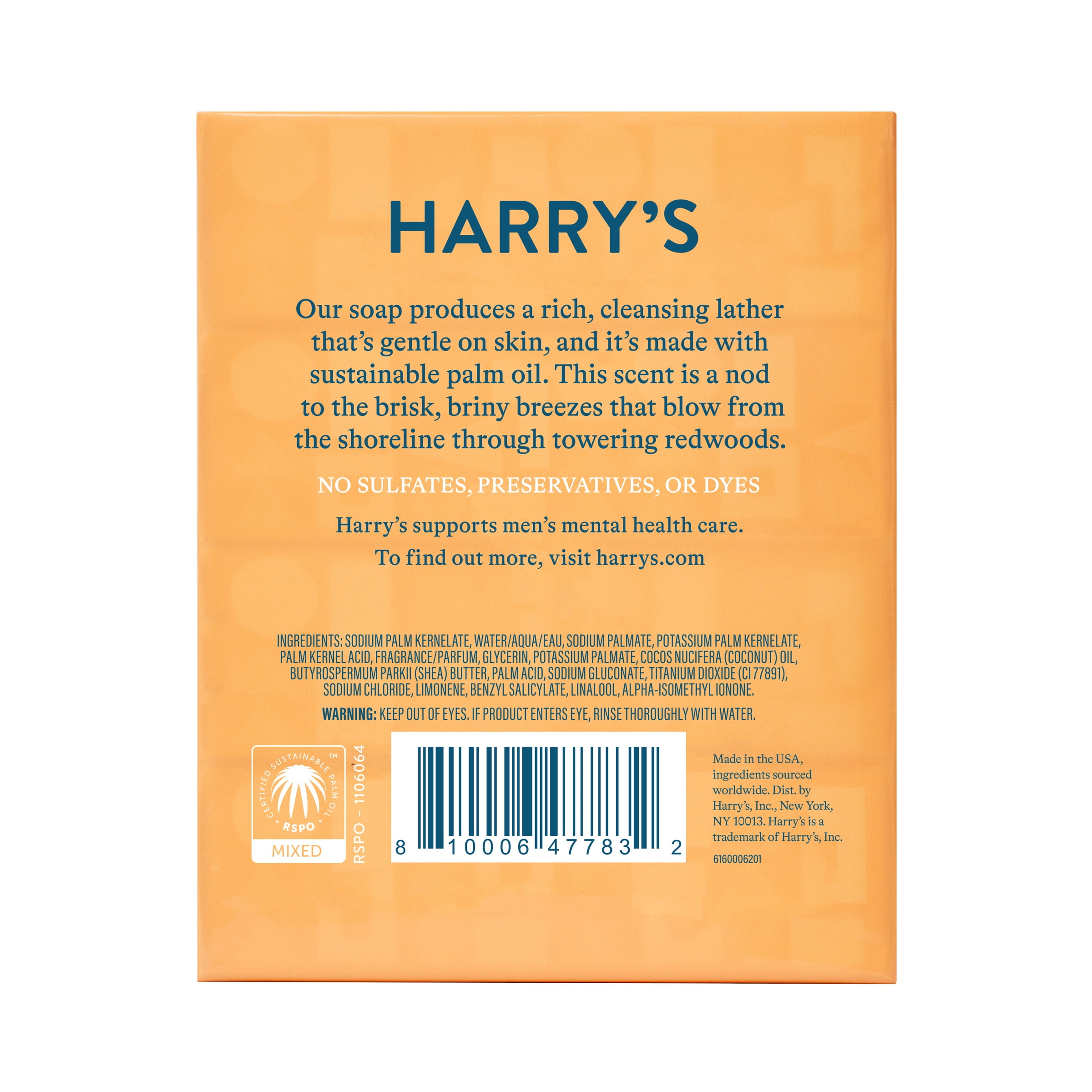 Harry's Bar Soap, Redwood Scent Body Bar Soap • Price »