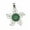 Aventurine-Silver, variant on Natural GemstoneCrystal Quartz Flower Pendant Magic Reiki Healing Amulet-Lapis Lazuli-Gold