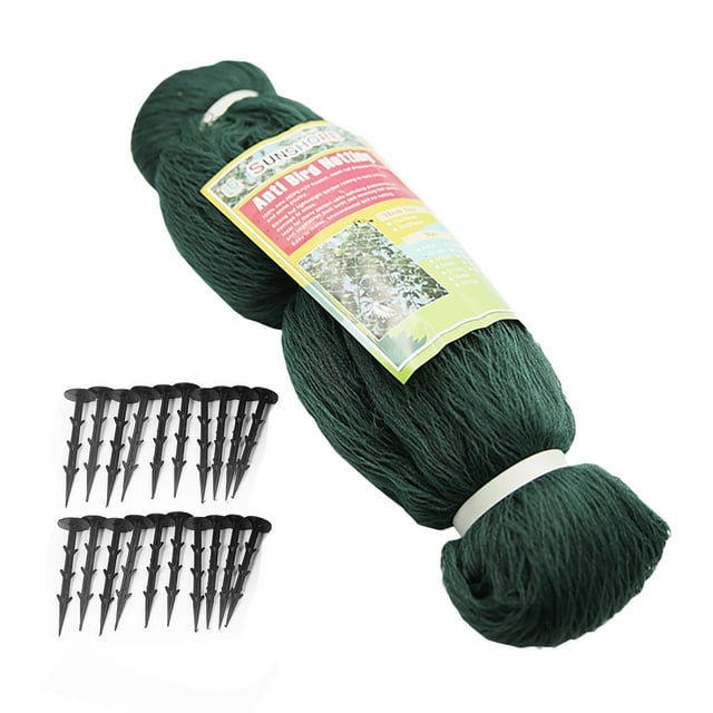 Skimmer Net Screen For Falling Leaves And Debris Pond Cover Durable Ground Spikes Netting Mesh Leaf Eavy Duty