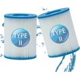 thumbnail image 1 of Swimming Pool Filter for Bestway Type II,Spa Replacement Inflatable Accessories 4.17x5.35 inch (2 PCS), 1 of 4