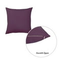 thumbnail image 3 of Farmhouse Set of 2 Decorative Throw Pillow Solid Color 18" x 18" Purple Square for Couch, Bedding, 3 of 4