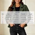 thumbnail image 3 of Mifsaly Womens Cropped Trench Jackets Notched Lapel Double Breasted Wool Coats Fall Winter Fashion Stylish Going Out Dating Shopping Work Office Casual Outfits Army Green,S, 3 of 7