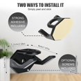 thumbnail image 4 of Baohd 10pcs/set Colorfast Wall Hat Rack Vibrant And Long-lasting Hat Storage Solution Rings Hat Hangers Black 1Set, 4 of 6