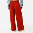 thumbnail image 6 of Ydkzymd Womens Sweatpants Athletic with Pockets Cotton Pants for Women Elasitc Drawstring Palazzo for Workout Loose Fit Trousers High Waist Elasitc Waist Pants Vermilion S, 6 of 7