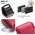 thumbnail image 2 of YooGuoGuo Small Wallet for Men and Women RFID Blocking Genuine Leather Card Holder Minimalist Cash Wallet with 12 Card Slots, 2 of 7