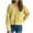 Yellow, variant on Dgankt Womens Sweaters Womens Cropped Cardigan Sweaters Chunky Open Front Button Down Knit Sweater Long Sleeve Loose Cardigan