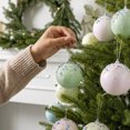 thumbnail image 4 of Pastel Christmas Tree Ornaments Decorations, 16 PCS 2.4 Inch Macaron Shatterproof Foam Christmas Ball Ornaments Set, Christmas Tree Hanging Pendants Xmas Tree Decoration, B, 4 of 5