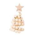 thumbnail image 4 of Adornos navideños de cuentas de madera para árbol de Navidad, decoración navideña coleccionable rústica en miniatura Color de la madera, 4 of 9