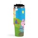 thumbnail image 3 of Peppa Pig Vaso aislado de acero inoxidable con asa, diseño temático, regalo para familia, amigos y fans; incluye pajita y encaja en el portavasos estándar, 40 oz, 3 of 6