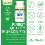 Maxi Health Maxi Biotic Aged Garlic Extract for Adults – Kyolic Garlic, Echinacea & Spirulina – 180 Caps