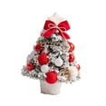 thumbnail image 2 of Mini árbol de Navidad con luz, decoración de mesa, manualidades en miniatura para fiestas. 35 cm 1378 pulgadas, 2 of 9