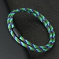 thumbnail image 6 of Noter Men Bracelet High Quality 2024 Stainless Steel Magnet Buckle Double Layer Macrame Braslet Outdoor Camping Nautical Braclet, 6 of 6