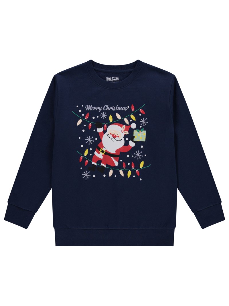 Sezzit Boys' Christmas Sweatshirt – Clasic Cozy Xmas Fleece