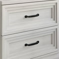 thumbnail image 3 of Castle Place Traditional 2 Drawer Wooden Nightstand, Light Grey, 3 of 8
